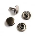 24 Medium Rivets 8mm Gunmetal