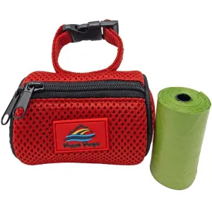 American River Dog Poop Bag Holder Red