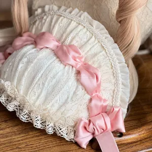 Antique Off White Short Bonnet