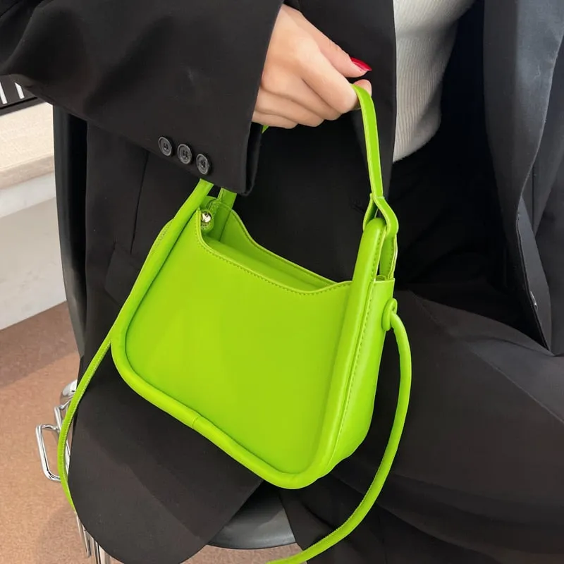 Back To College Deanwangkt Spring Trendy Small PU Leather Women's Designer Handbag Luxury Brand Underarm Shoulder Crossbody Bags Kawaii Cute Totes