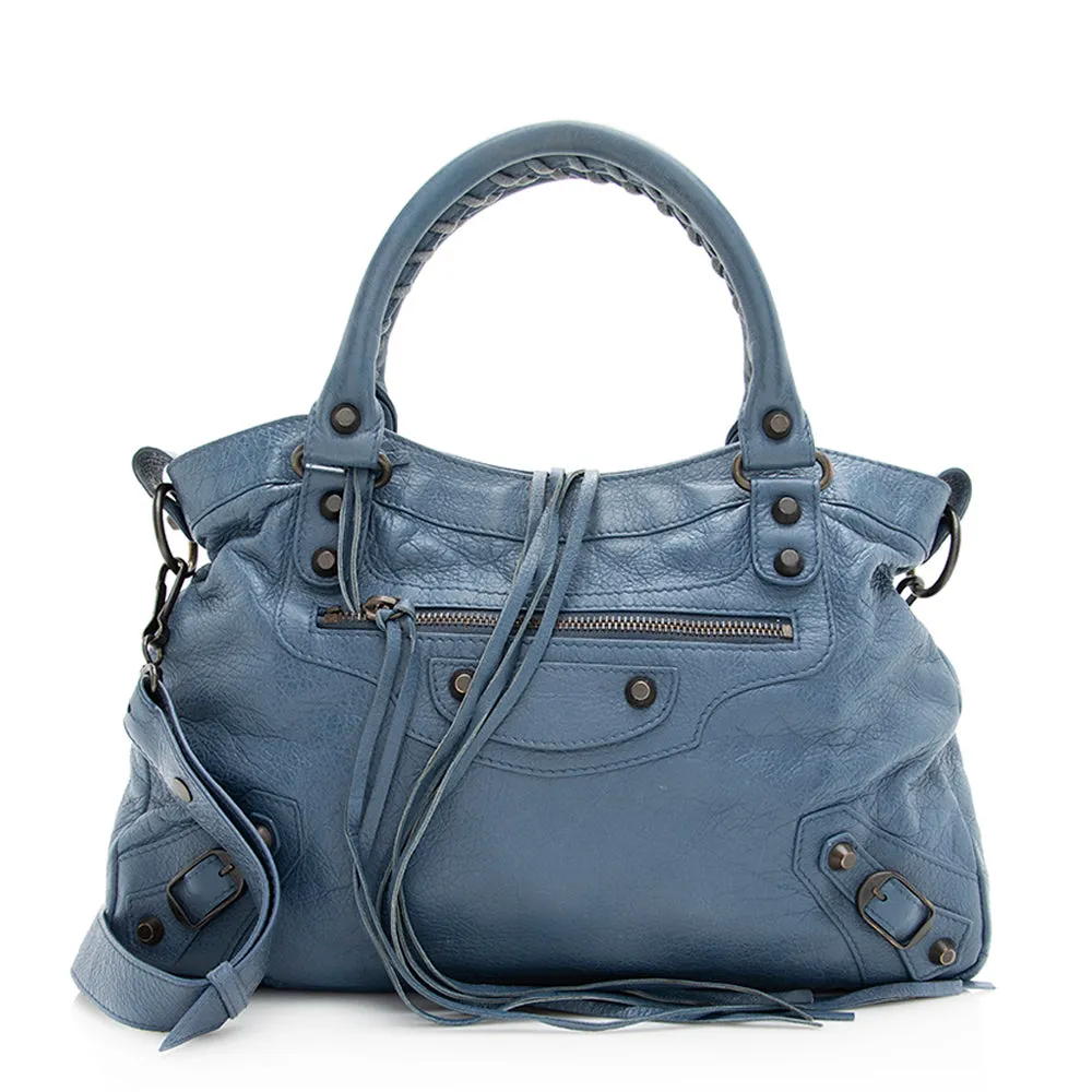 Balenciaga Arena Agneau Classic Town Satchel (SHF-20576)