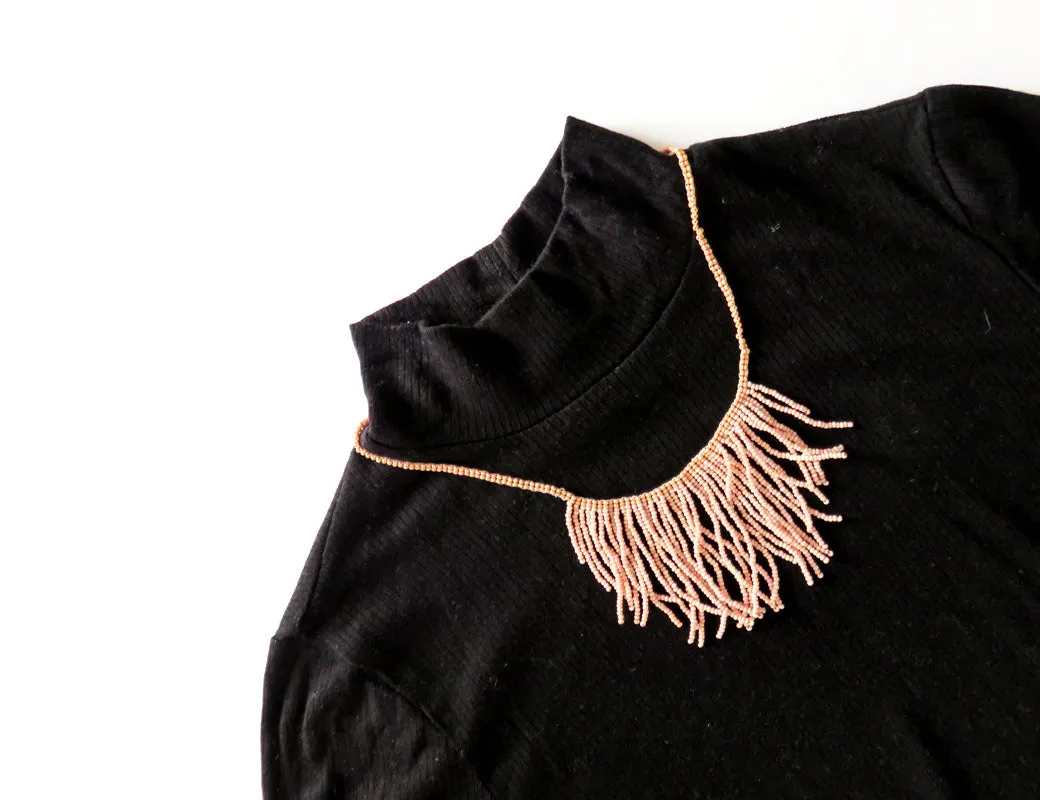 Beaded Fringe Necklace