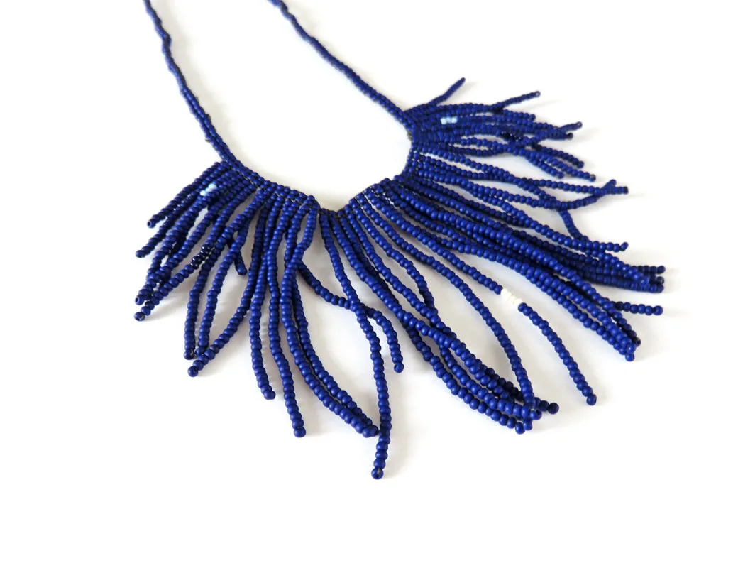 Beaded Fringe Necklace