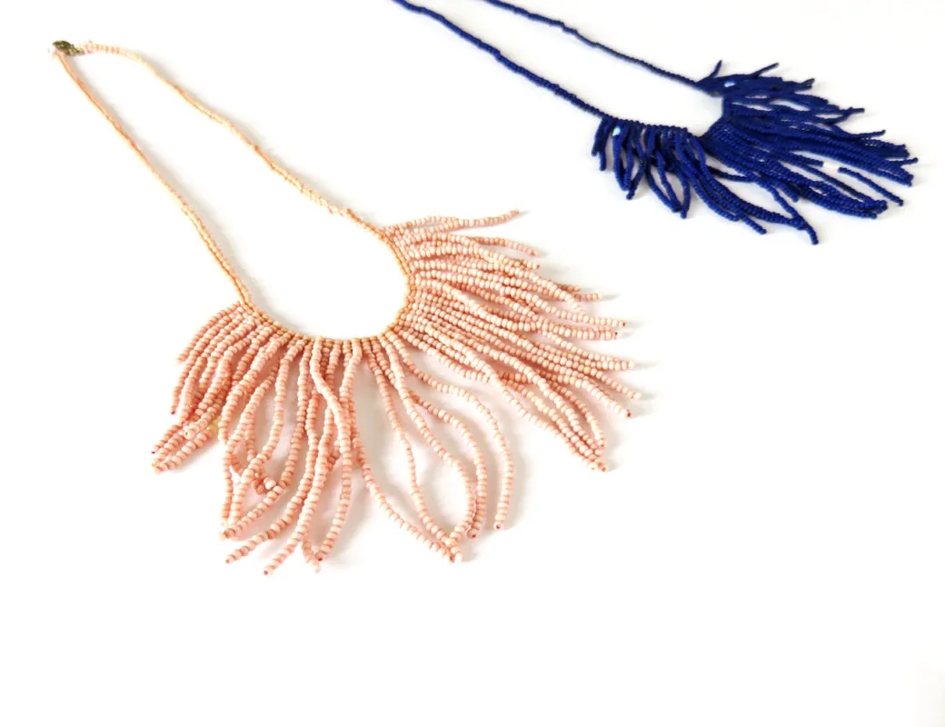 Beaded Fringe Necklace