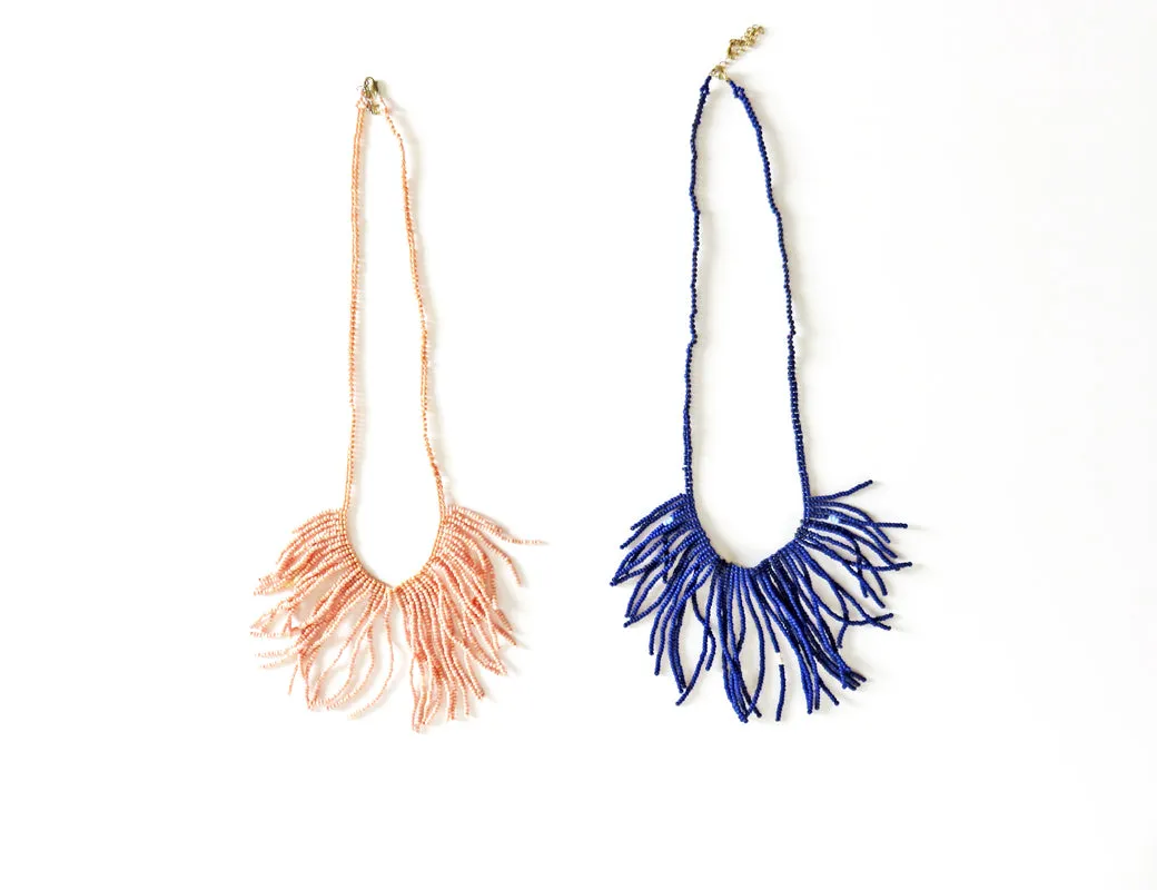 Beaded Fringe Necklace