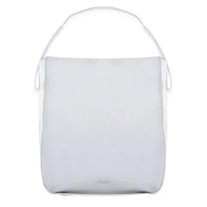 Calvin Klein Leather Shoulder Bag White