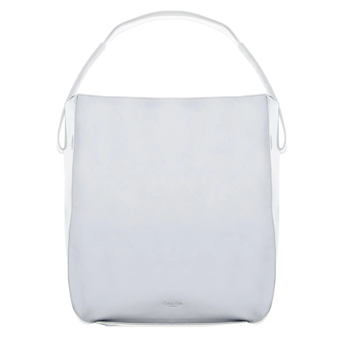 Calvin Klein Leather Shoulder Bag White