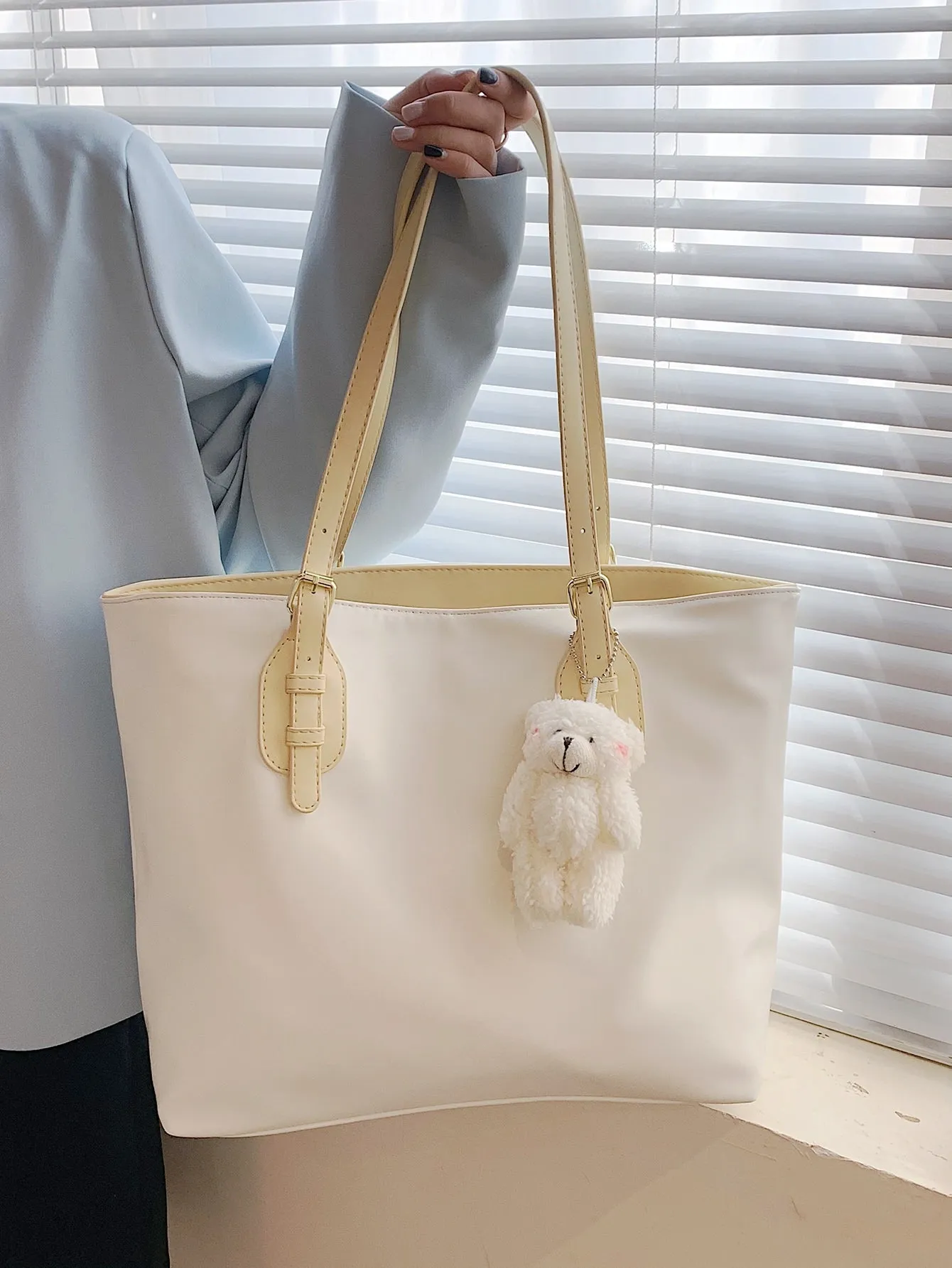 Cartoon Decor Shoulder Tote Bag