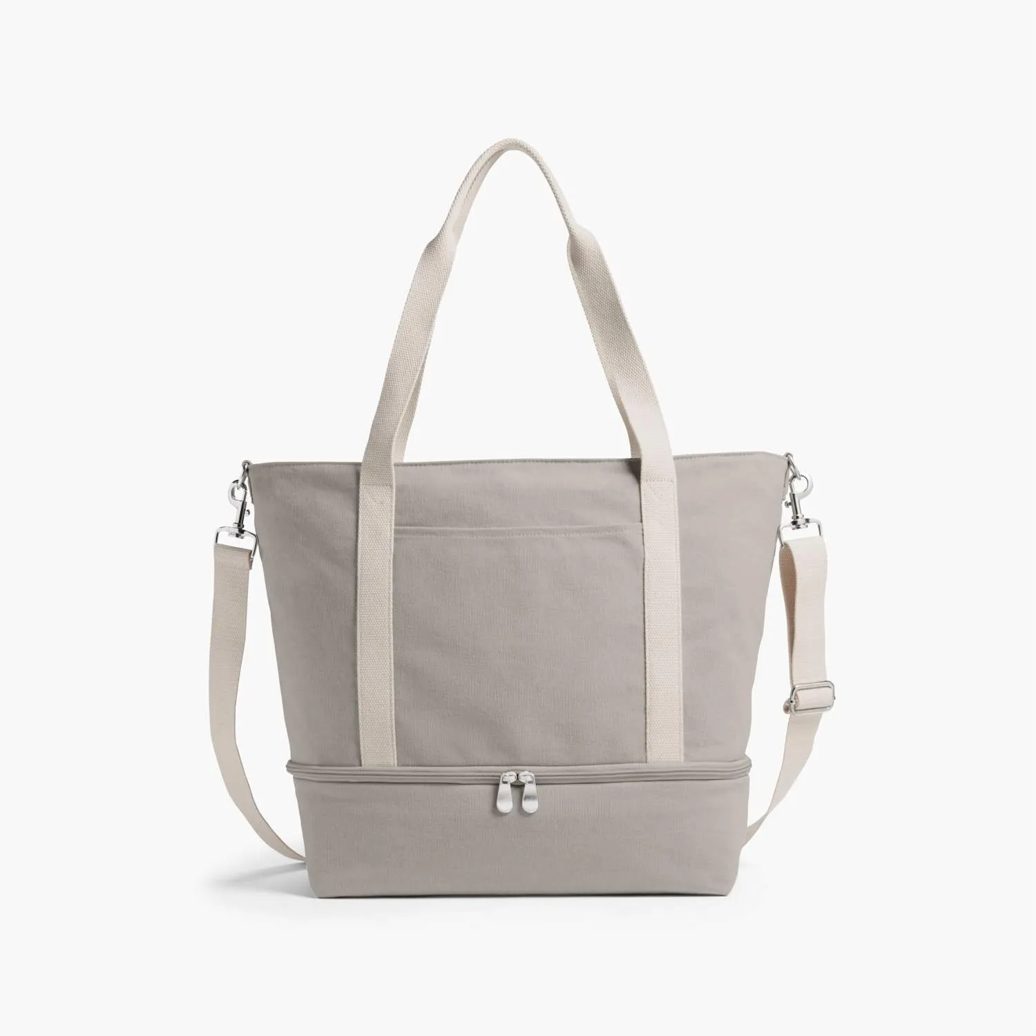 Catalina Deluxe Tote - Eco Friendly Canvas - Dove Grey