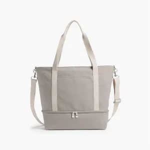 Catalina Deluxe Tote - Eco Friendly Canvas - Dove Grey