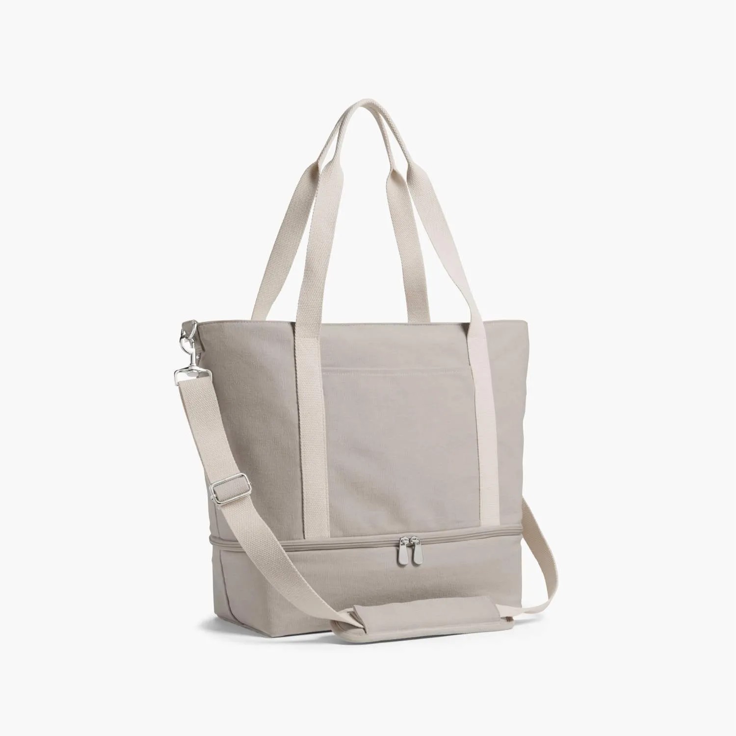 Catalina Deluxe Tote - Eco Friendly Canvas - Dove Grey