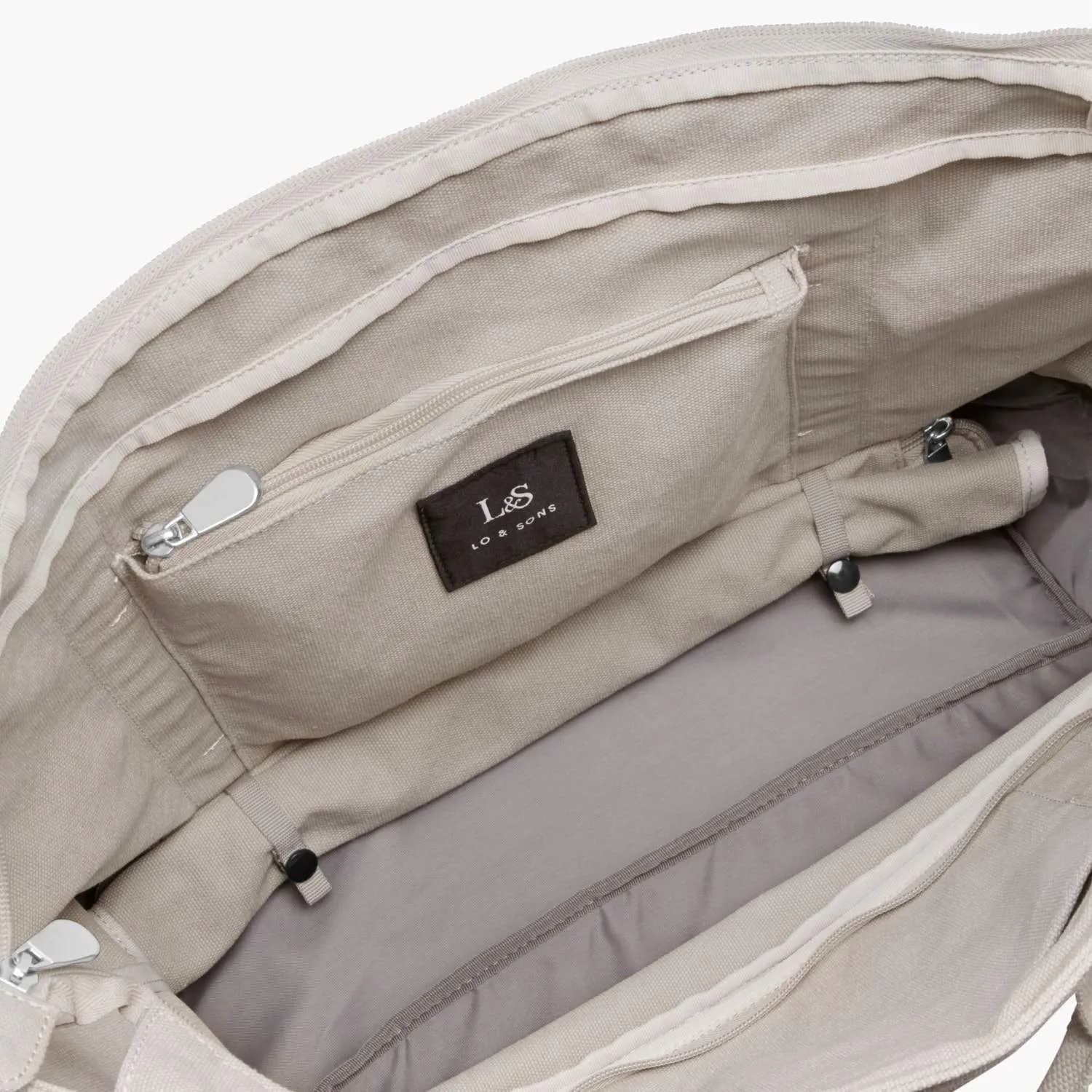 Catalina Deluxe Tote - Eco Friendly Canvas - Dove Grey