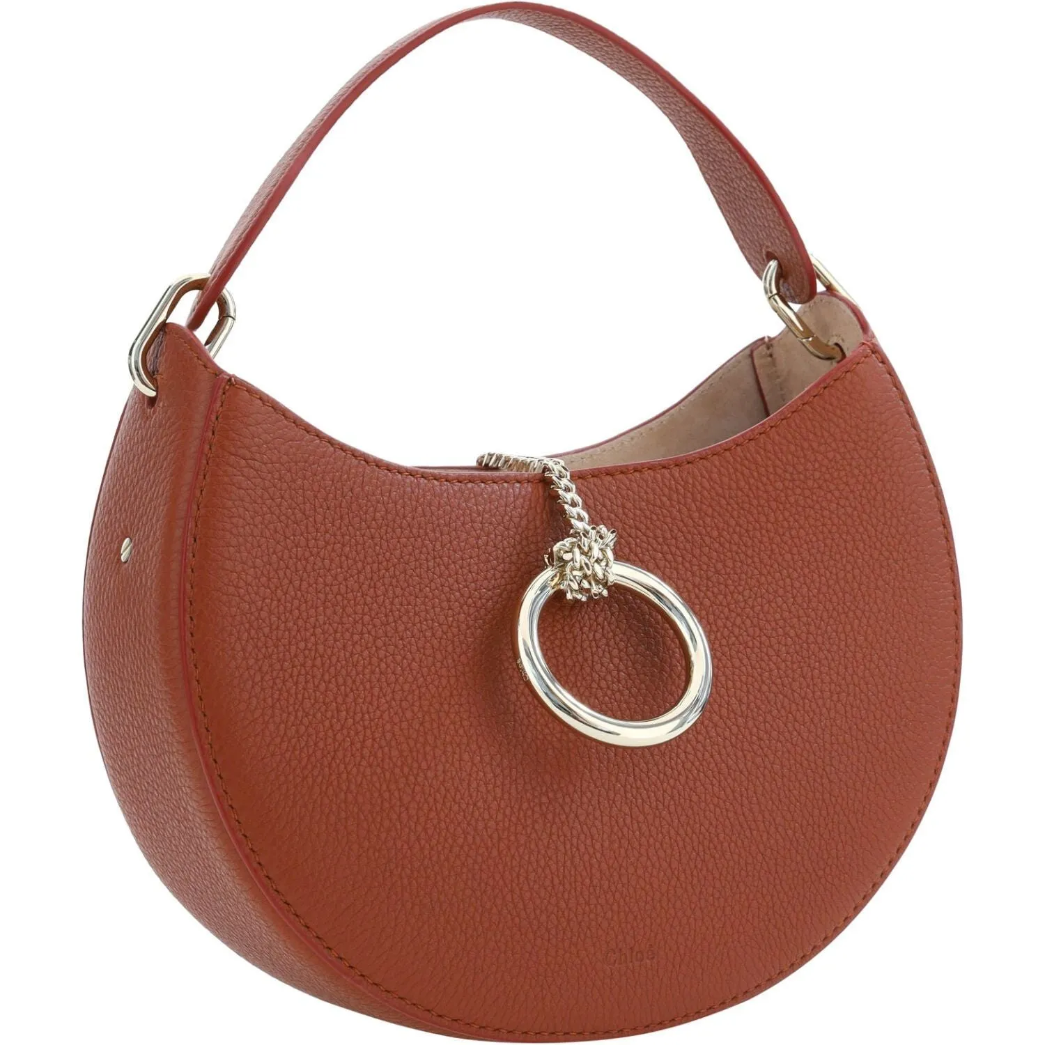 Chloé Sepia Brown Small Arlène Leather Shoulder Bag