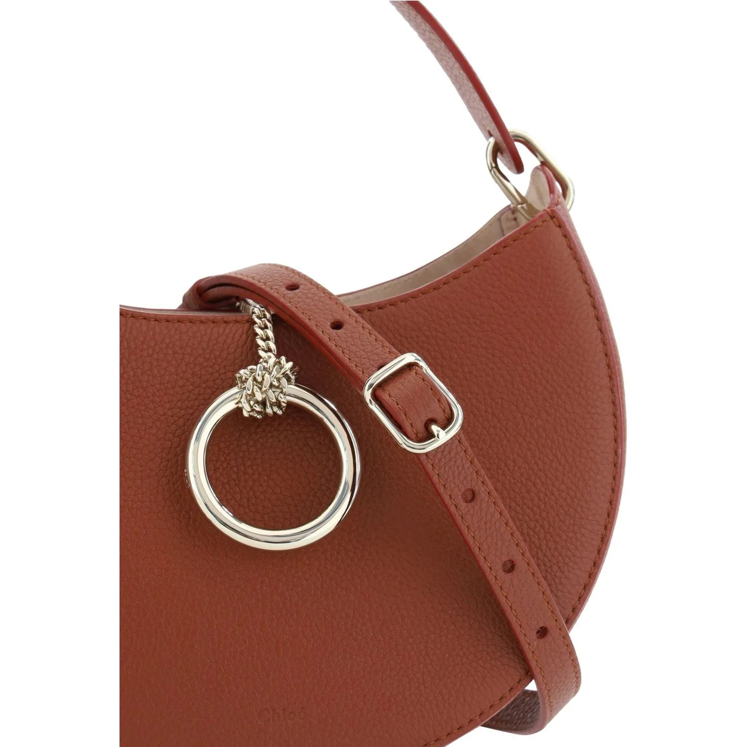 Chloé Sepia Brown Small Arlène Leather Shoulder Bag