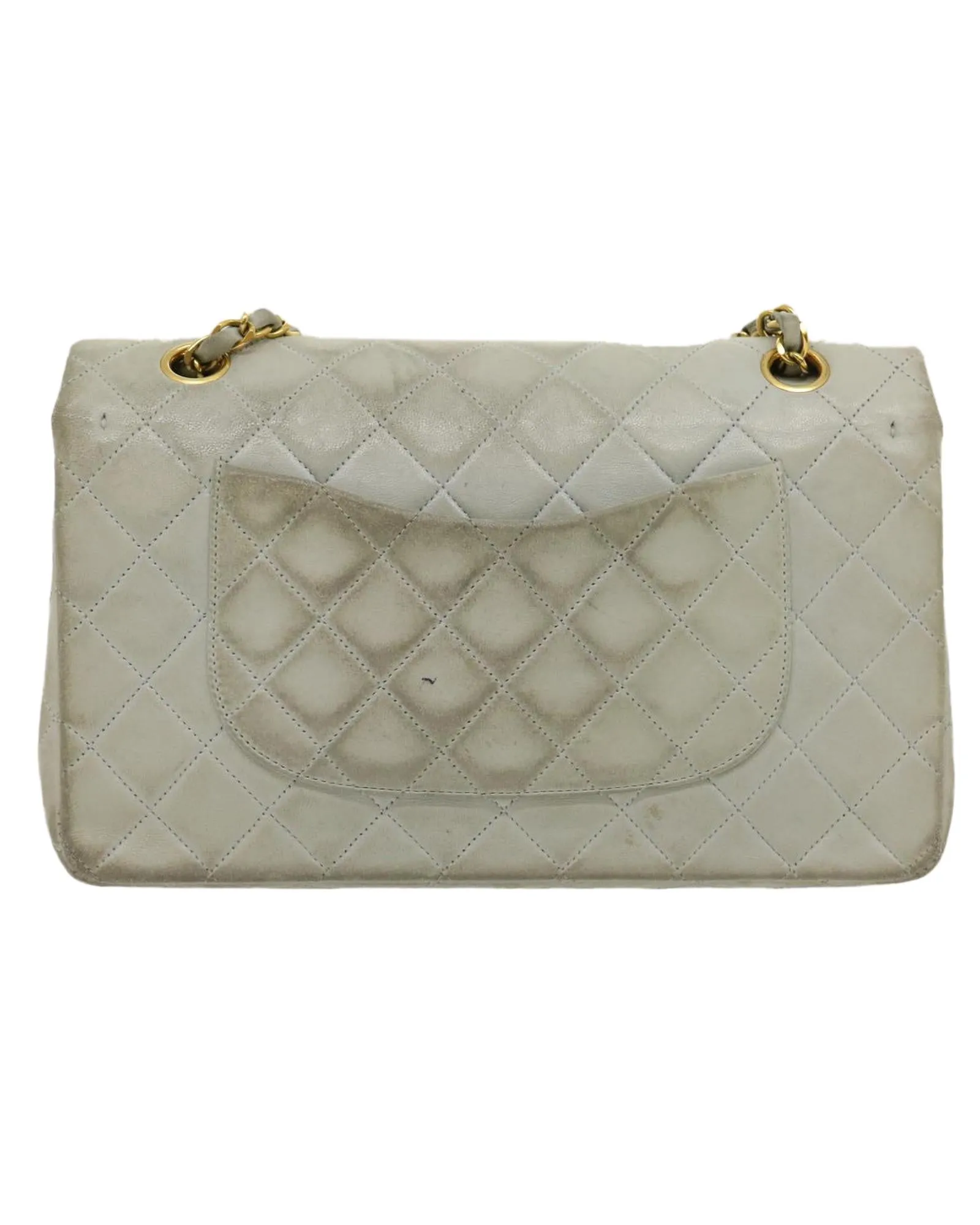 Classic Matelasse Double Chain Flap Shoulder Bag Lamb Skin