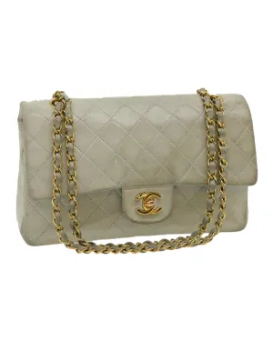 Classic Matelasse Double Chain Flap Shoulder Bag Lamb Skin