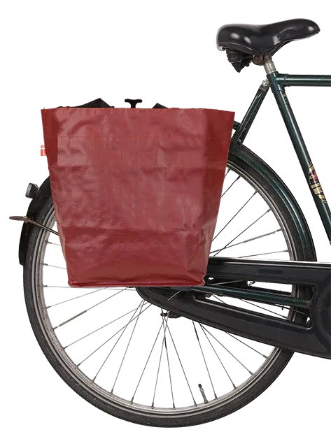 Cobags Bikezac 2.0 Simply Bordeaux Red Pannier Bag For Life