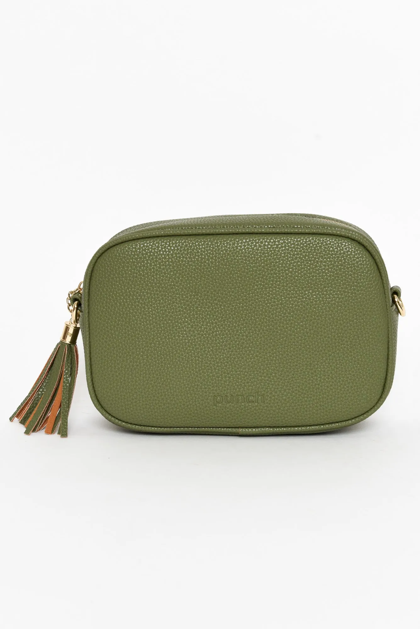 Dell Khaki Crossbody Bag