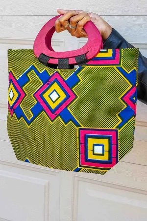 Deria African Print Tote Bag