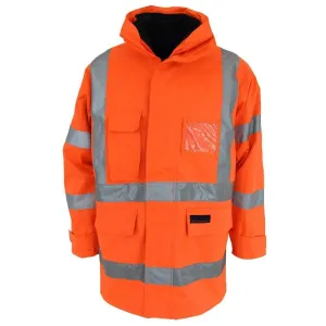 Dnc Workwear Hi-vis 6-in-1 Breathable Rain Jacket Bio-motion - 3572