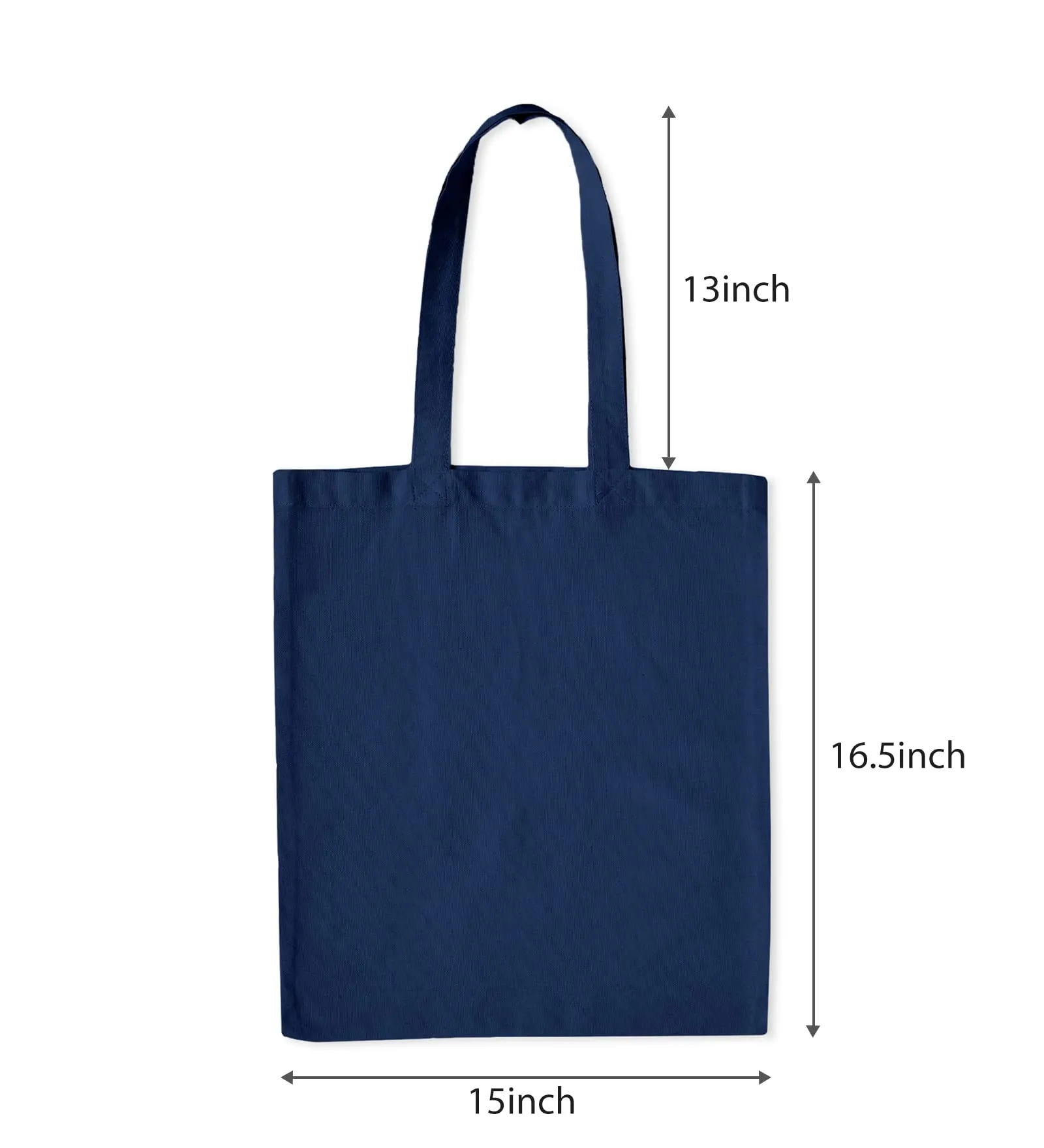 Encasa Homes Cloth Tote Bag - Strong Canvas Cotton Bag in Scotch Blue Colour | Pack of 6 with Extra Strong 13" Handle | Holds 15 Kgs | Multipurpose Grocery Cloth Carry Bag For Men And Women