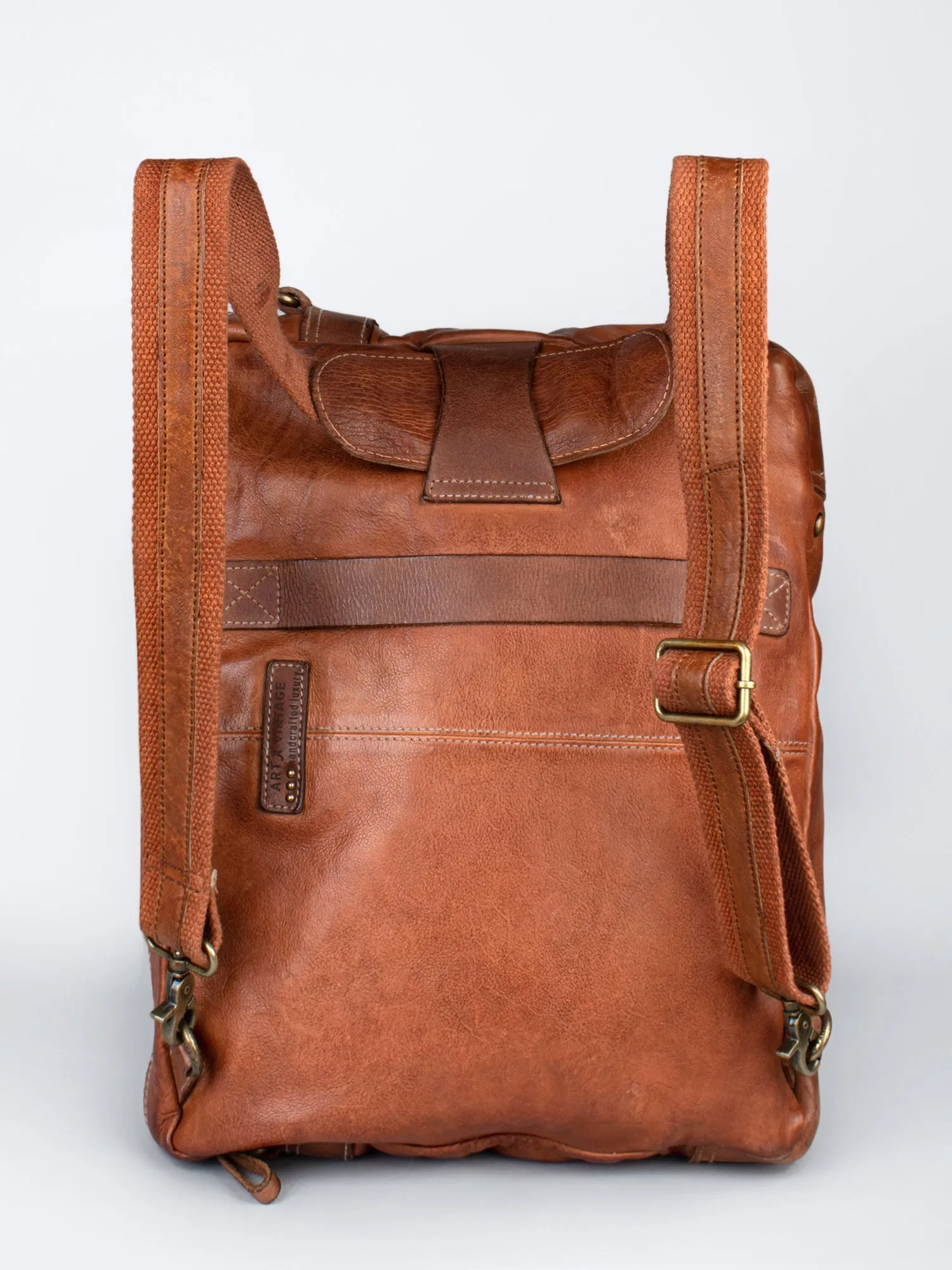 Enfield: Cognac Vintage Leather Men's Laptop Bag