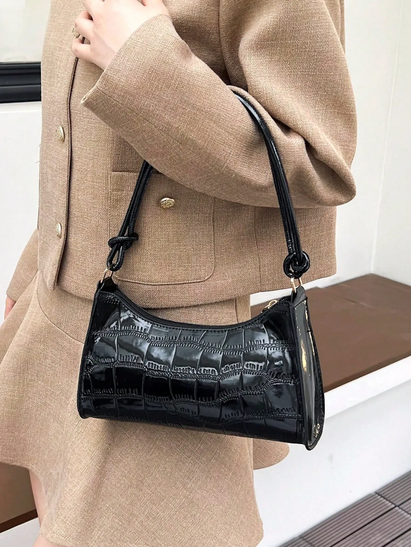 Exquisite Crocodile Women Handbag