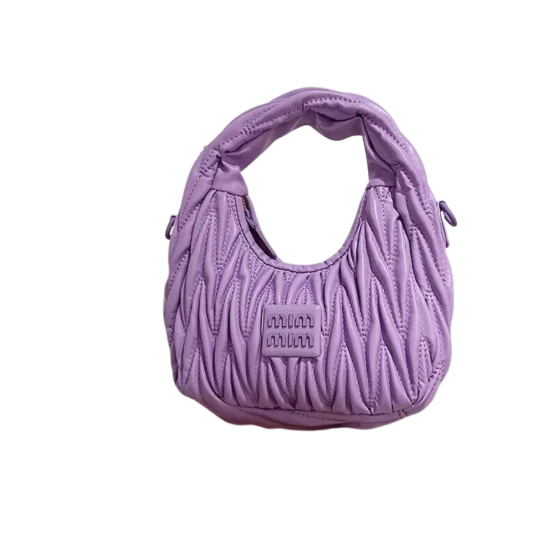 Exquisite Small Quilted Hobo Bag