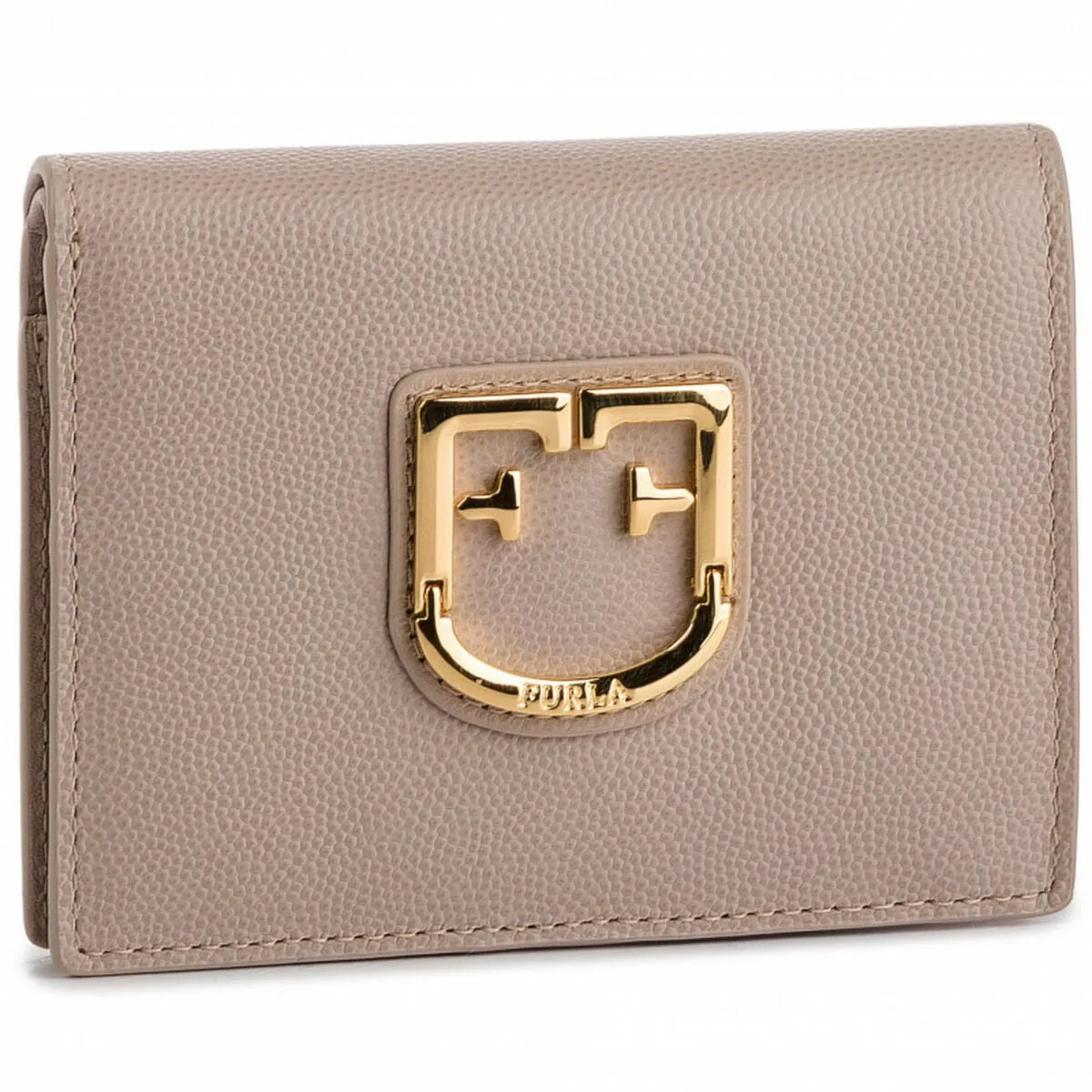 Furla Leather Wallet Beige