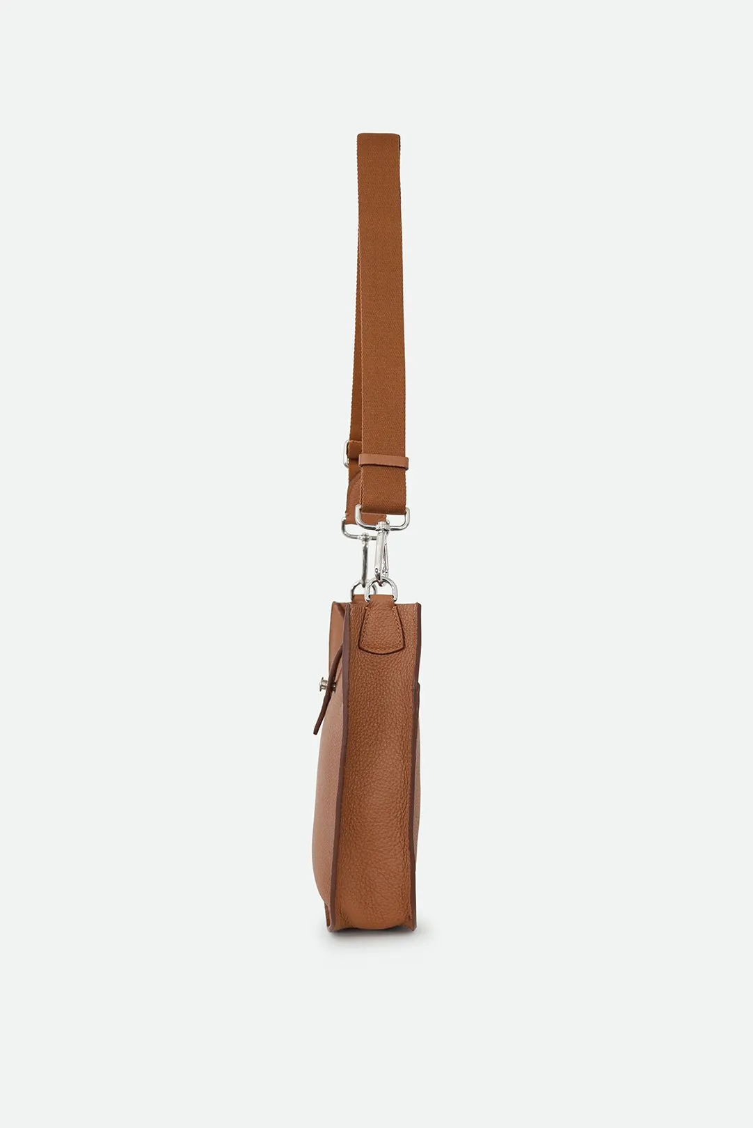 GIA ITALIAN LEATHER CROSSBODY BAG IN COGNAC