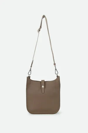 GIA ITALIAN LEATHER CROSSBODY BAG TAUPE