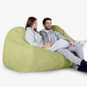 Huge Bean Bag Sofa - Cord Lime Green