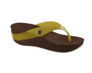 Jelly Footwear Sandal Jandal Style Wedge Yellow