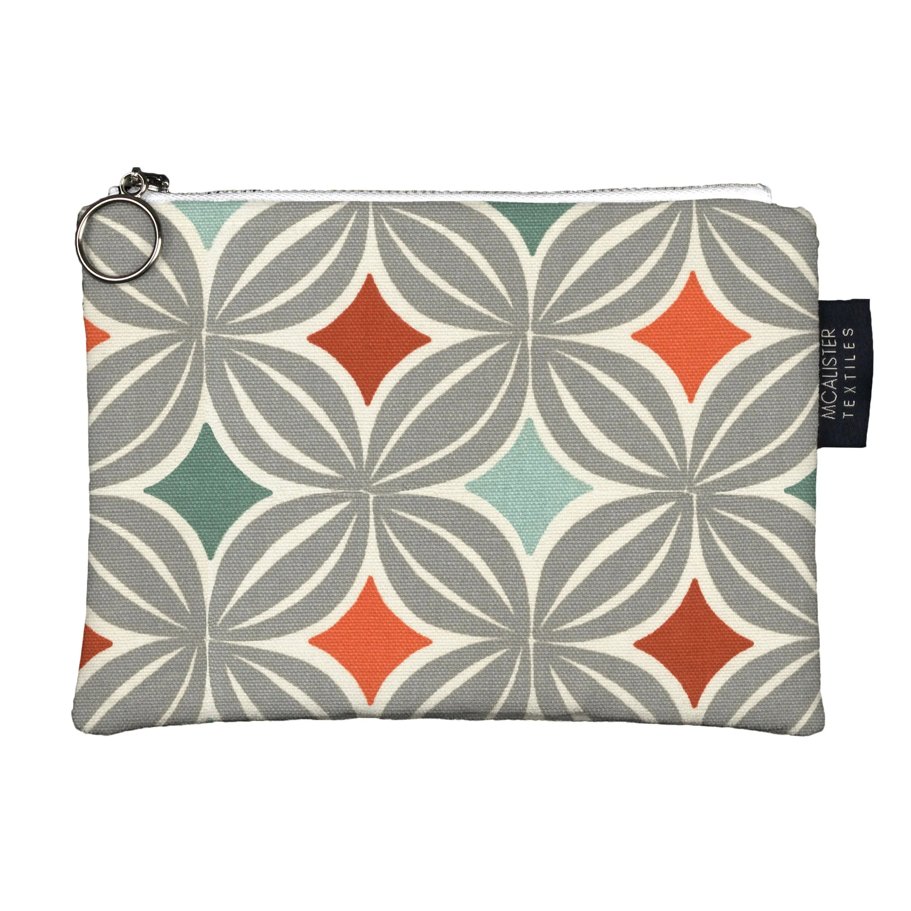 Laila Orange   Teal Makeup Bag