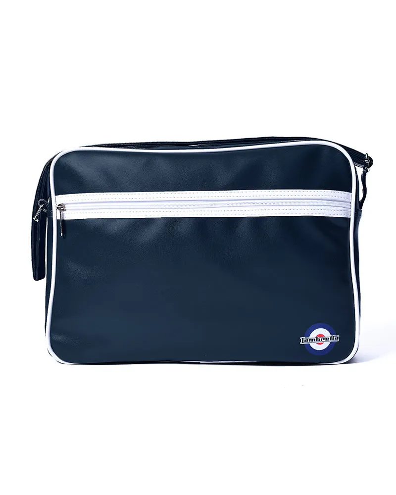 Lambretta Men's T20074 Retro Flight Bag Navy White