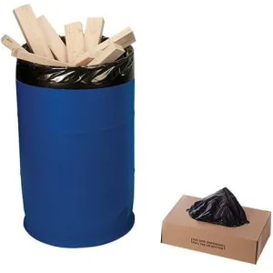 LDPE Trash Bags & Can Liners 22 x 16 x 60 x 4 mil - Black