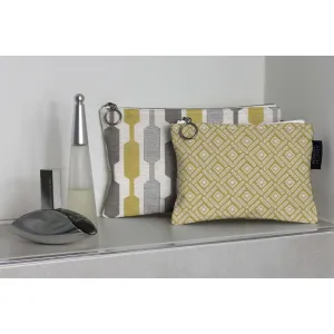 Lotta Yellow   Grey Makeup Bag Set