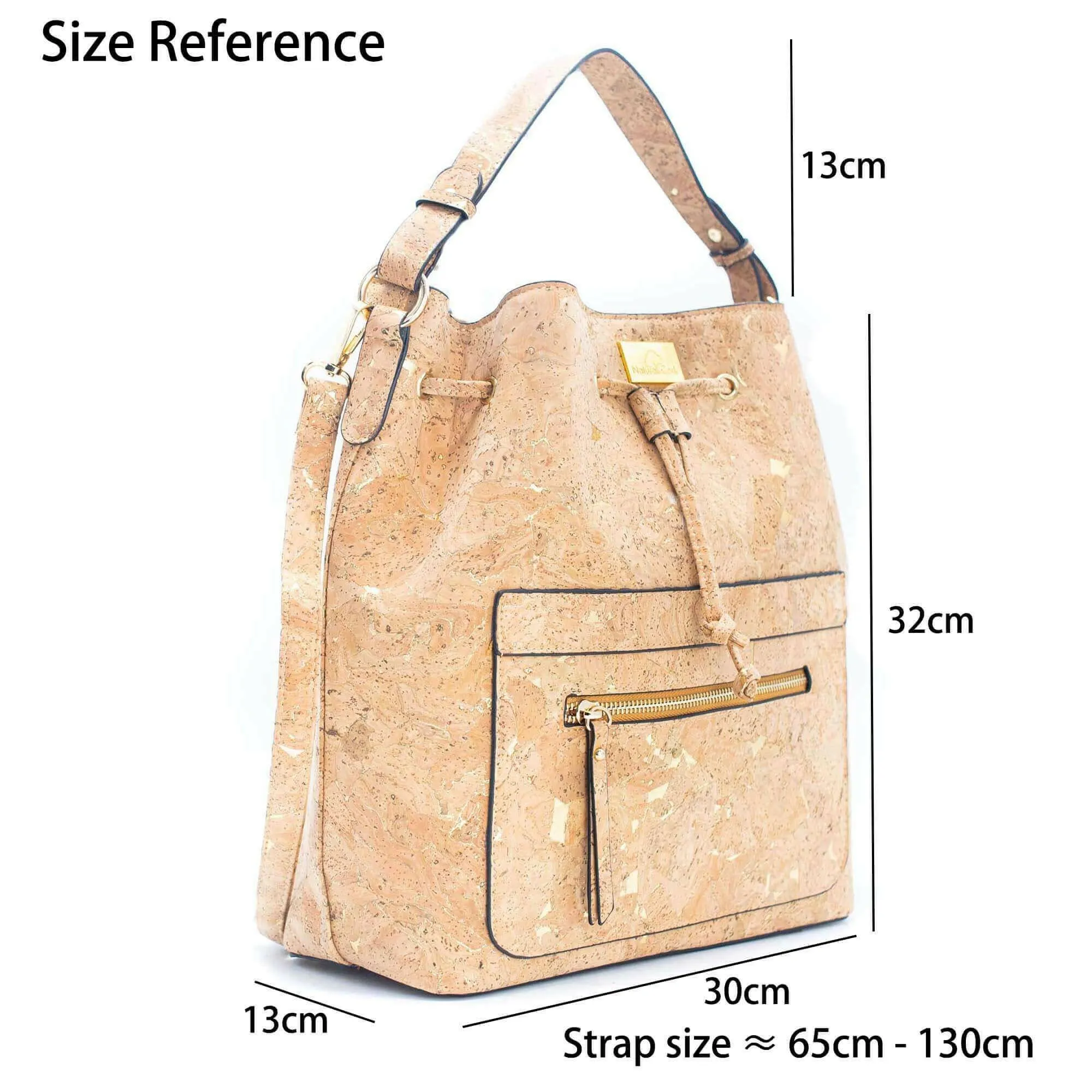 Natural cork Molten Gold Potli Bag-BAG-2091