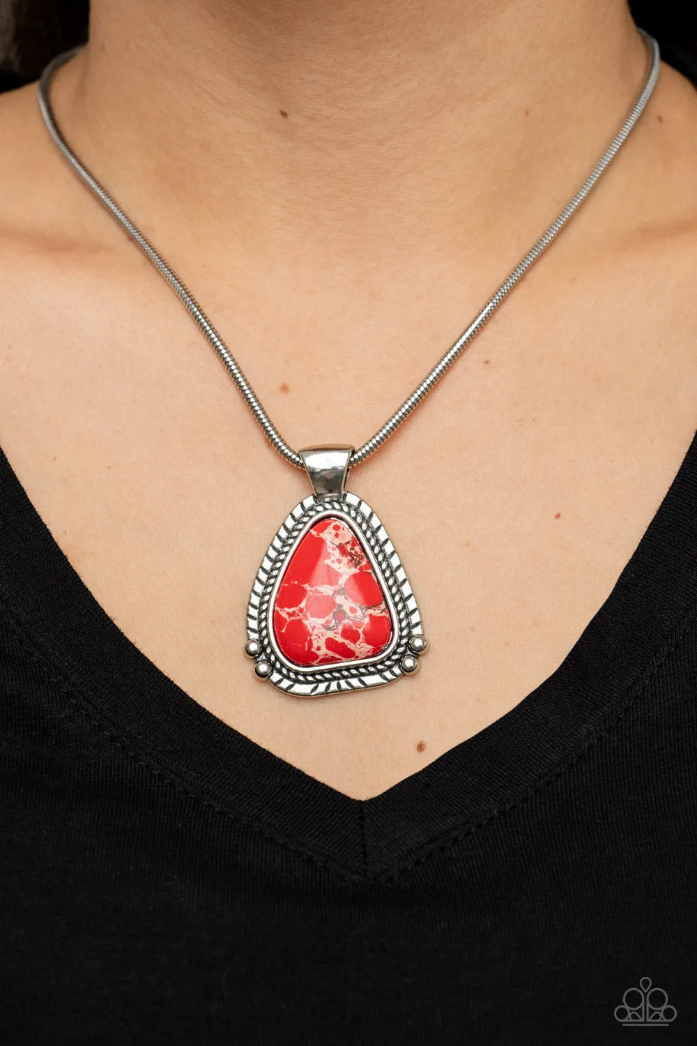 Paparazzi Artisan Adventure Necklace Red