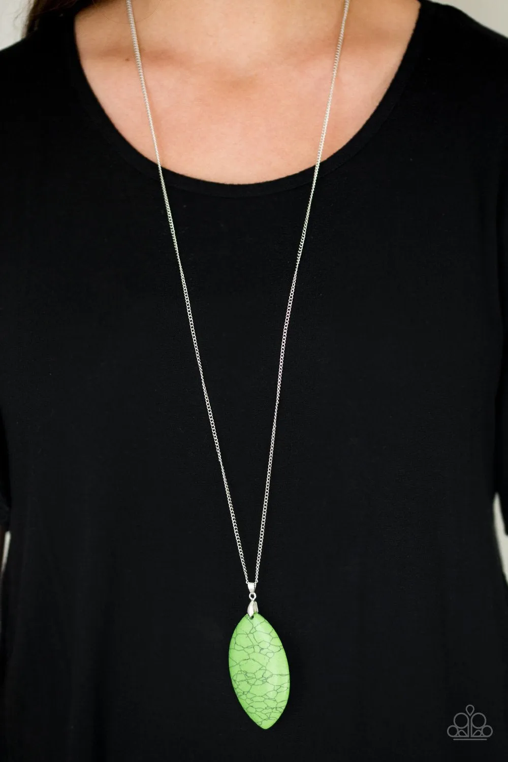 Paparazzi Santa Fe Simplicity - Green Necklace