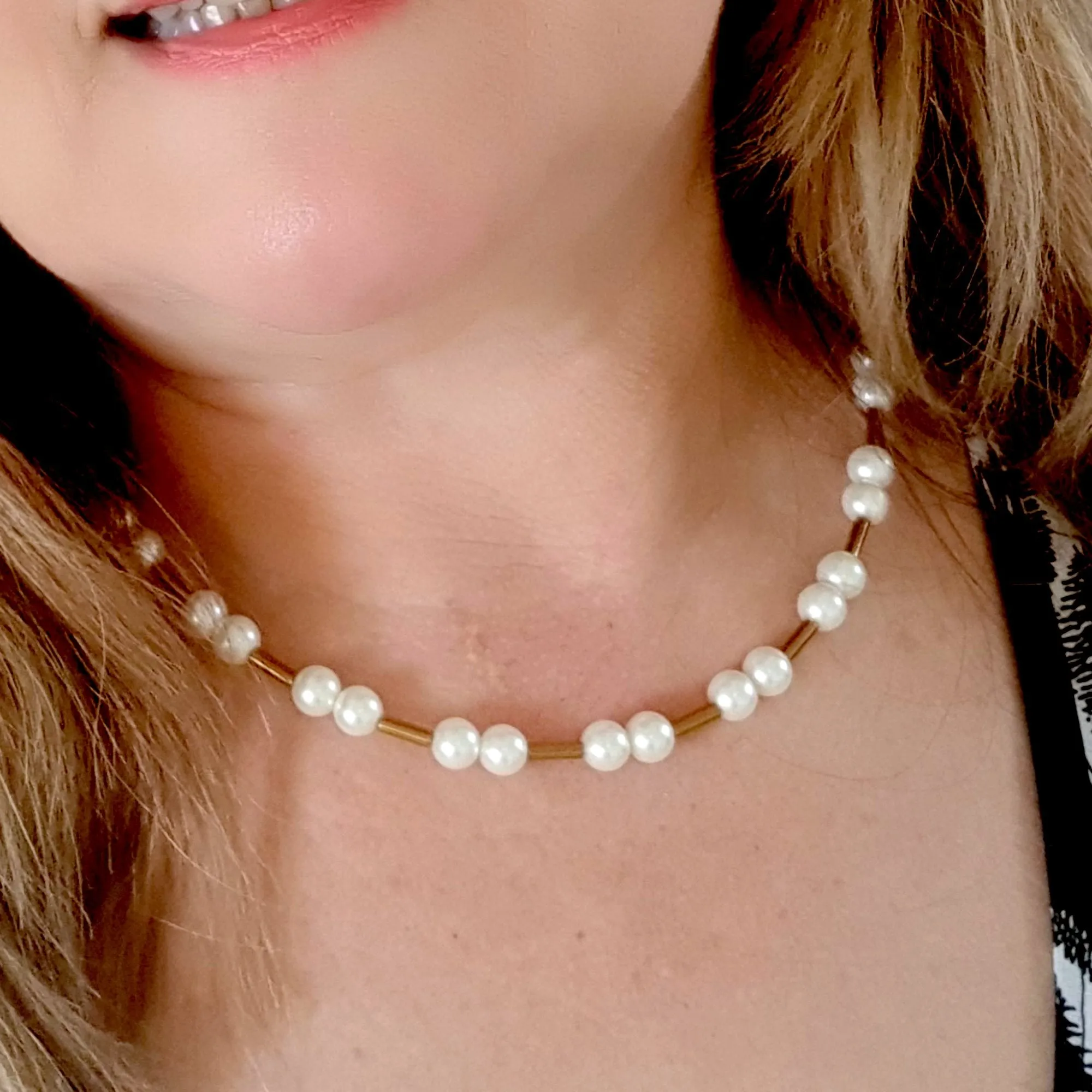 Pearl Necklace - Gift Idea | KJ-407N | Artisan Necklace