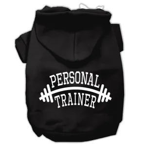 Personal Trainer Screen Print Pet Hoodies Black Size XL (16)