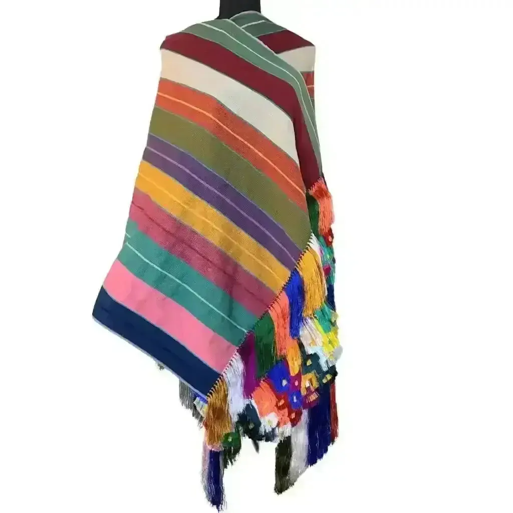 Purepecha rebozo with fringe