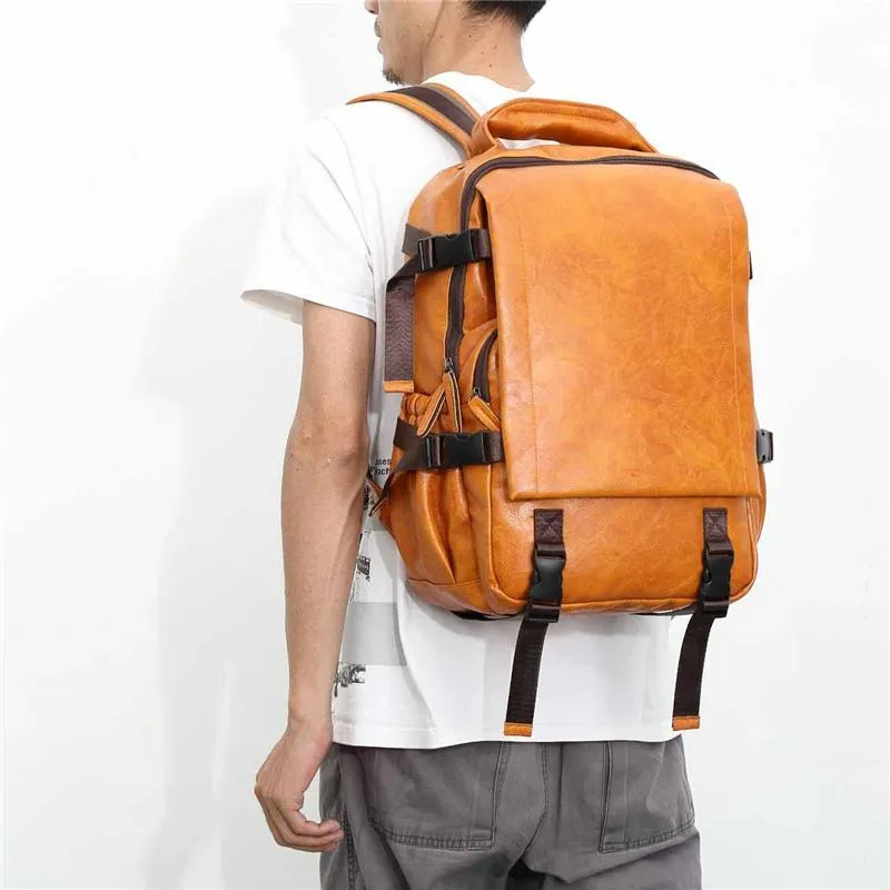 Retro Plain Breathable Soft Durable Personality Backpacks