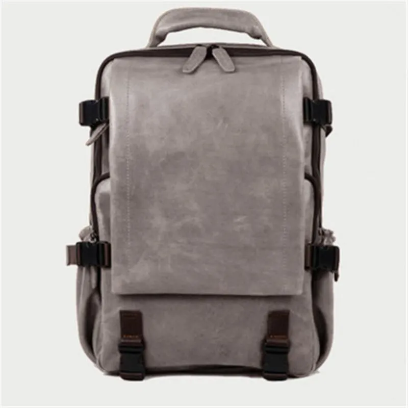 Retro Plain Breathable Soft Durable Personality Backpacks