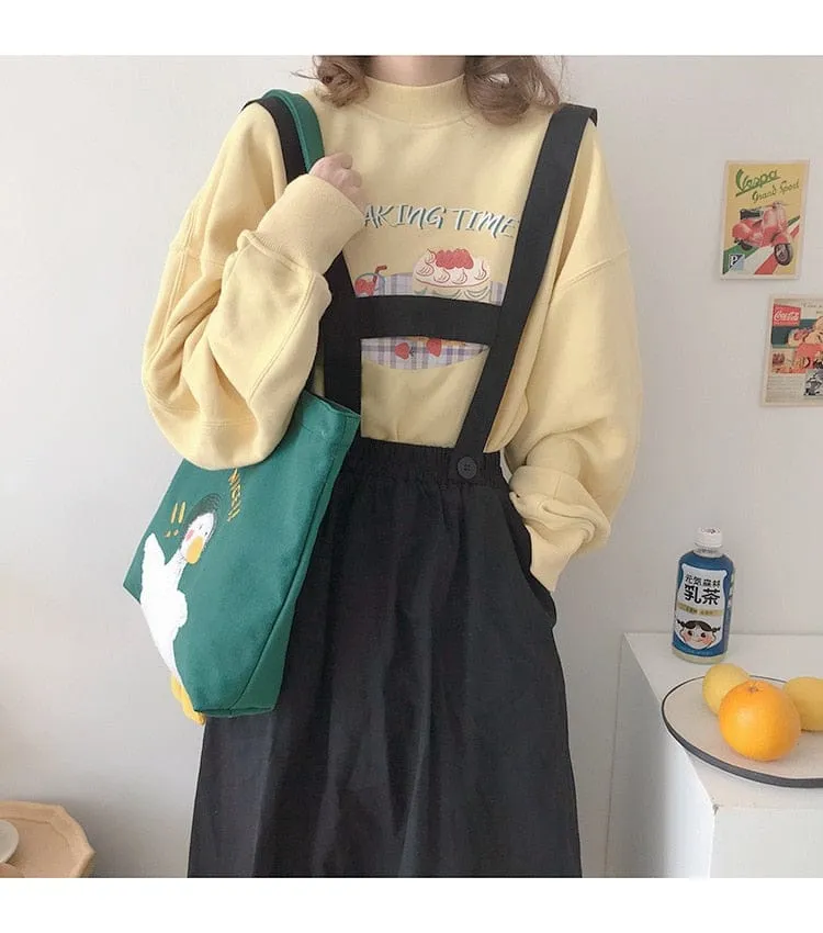 Shoppu Duck Canvas Tote Bag