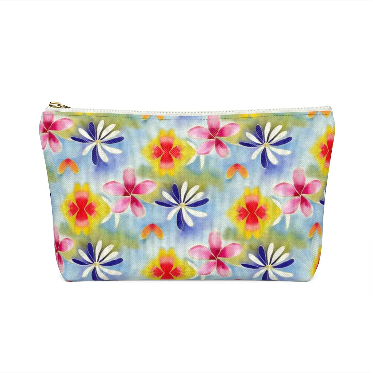 Sunrise Floral Accessory Pouch w T-bottom