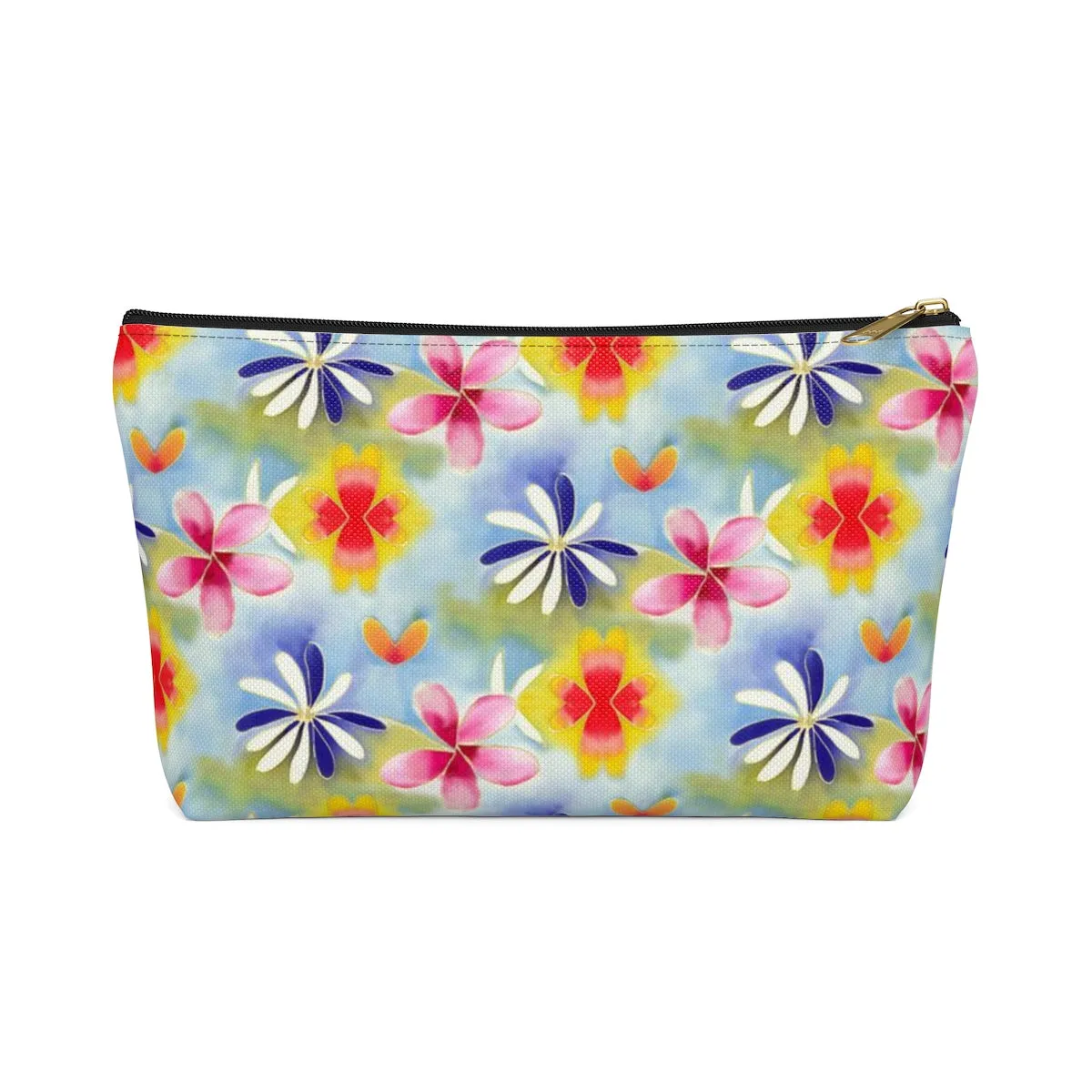 Sunrise Floral Accessory Pouch w T-bottom