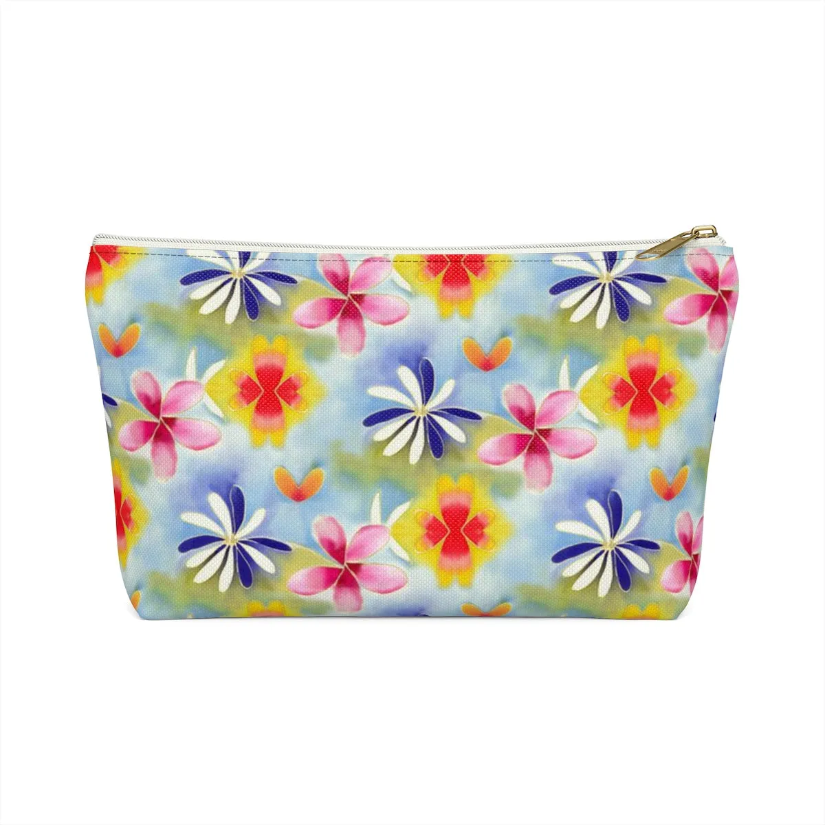 Sunrise Floral Accessory Pouch w T-bottom