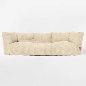 The 3 Seater Albert Sofa Bean Bag - Cord Cream